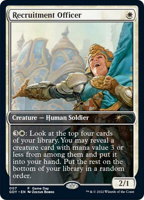 Recruitment Officer card from Game Day & Store Championship Promos