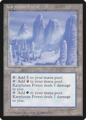 Karplusan Forest card from Ice Age
