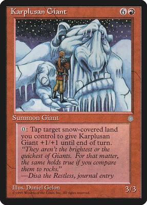 Karplusan Giant card from Ice Age