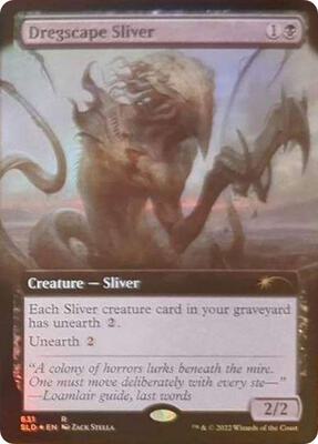 Dregscape Sliver (Extended Art) card from Secret Lair Drop Series