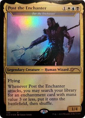 Post the Enchanter - Zur the Enchanter card from Secret Lair Drop Series