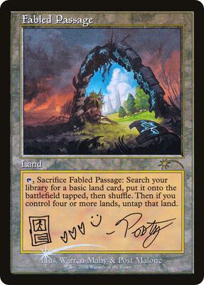 Fabled Passage (Post Malone) card from Secret Lair Drop Series