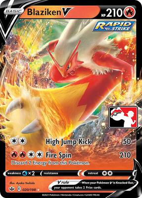 Blaziken V - 020/198 card from Prize Pack Series Cards