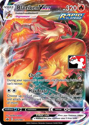 Blaziken VMAX - 021/198 card from Prize Pack Series Cards