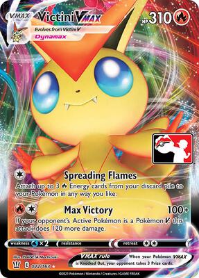 Victini VMAX - 022/163 card from Prize Pack Series Cards