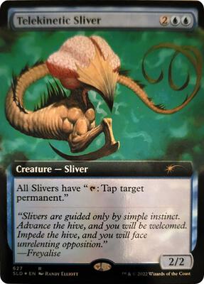 Telekinetic Sliver (Extended Art) card from Secret Lair Drop Series