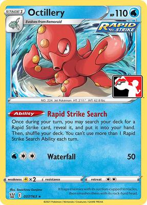 Octillery - 037/163 card from Prize Pack Series Cards