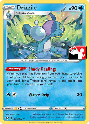 Drizzile - 056/202 card from Prize Pack Series Cards