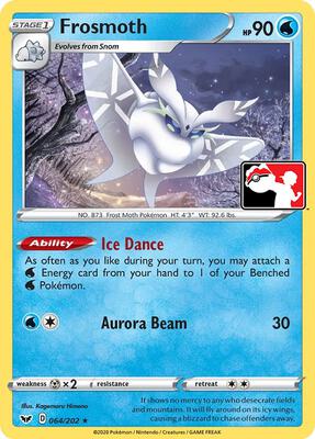 Frosmoth - 064/202 card from Prize Pack Series Cards