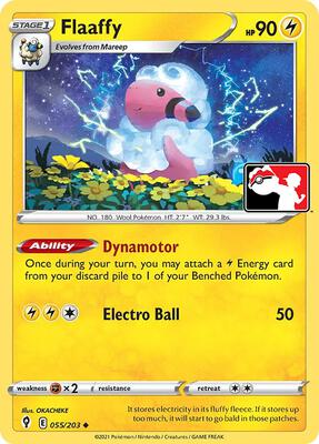 Flaaffy - 055/203 card from Prize Pack Series Cards