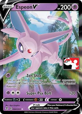 Espeon V - 064/203 card from Prize Pack Series Cards