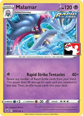 Malamar - 070/198 card from Prize Pack Series Cards