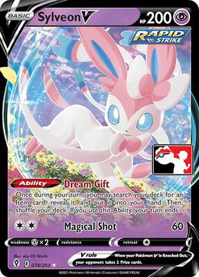 Sylveon V - 074/203 card from Prize Pack Series Cards