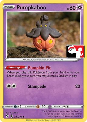 Pumpkaboo - 076/203 card from Prize Pack Series Cards