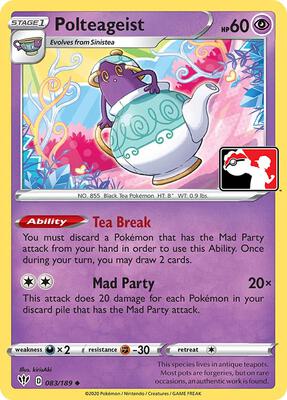Polteageist - 083/189 card from Prize Pack Series Cards