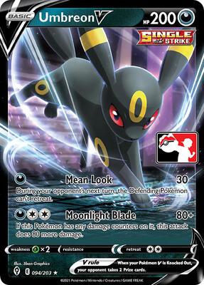 Umbreon V - 094/203 card from Prize Pack Series Cards