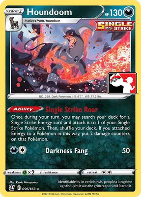 Houndoom - 096/163 card from Prize Pack Series Cards