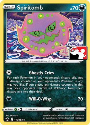 Spiritomb - 103/198 card from Prize Pack Series Cards