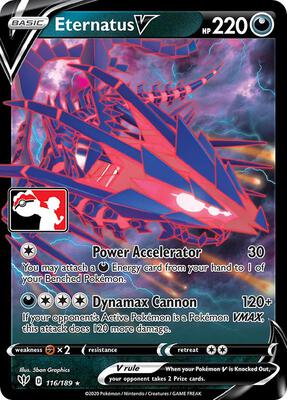 Eternatus V - 116/189 card from Prize Pack Series Cards