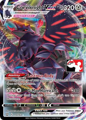 Corviknight VMAX - 110/163 card from Prize Pack Series Cards
