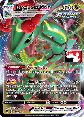 Rayquaza VMAX - 111/203 card from Prize Pack Series Cards