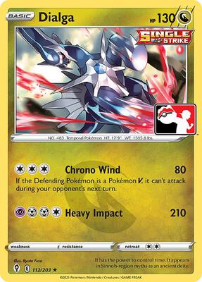 Dialga - 112/203 card from Prize Pack Series Cards