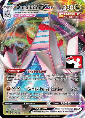 Duraludon VMAX - 123/203 card from Prize Pack Series Cards