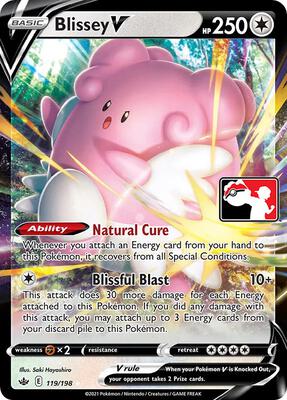 Blissey V - 119/198 card from Prize Pack Series Cards