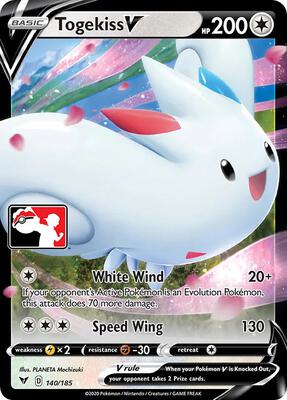 Togekiss V - 140/185 card from Prize Pack Series Cards