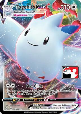 Togekiss VMAX - 141/185 card from Prize Pack Series Cards