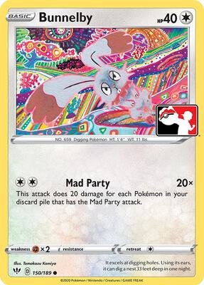 Bunnelby - 150/189 card from Prize Pack Series Cards