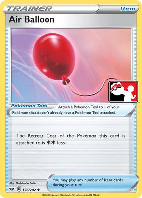 Air Balloon - 156/202 card from Prize Pack Series Cards