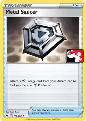 Metal Saucer - 170/202 card from Prize Pack Series Cards