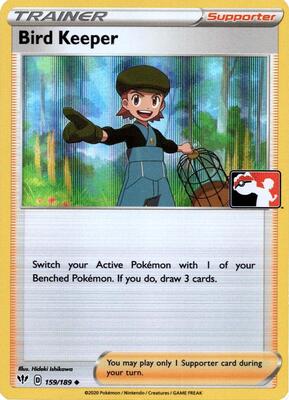Bird Keeper - 159/189 card from Prize Pack Series Cards