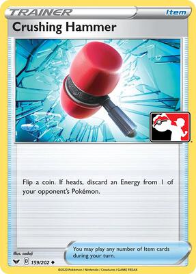 Crushing Hammer - 159/202 card from Prize Pack Series Cards