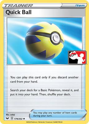 Quick Ball - 179/202 card from Prize Pack Series Cards