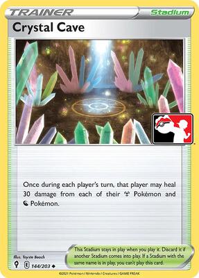 Crystal Cave - 144/203 card from Prize Pack Series Cards