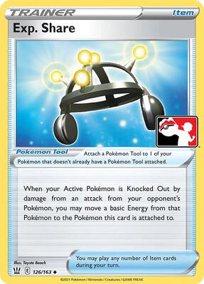Exp. Share - 126/163 card from Prize Pack Series Cards