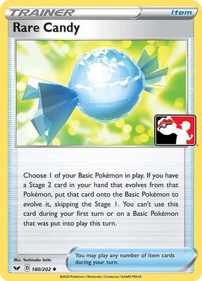 Rare Candy - 180/202 card from Prize Pack Series Cards