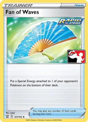 Fan of Waves - 127/163 card from Prize Pack Series Cards