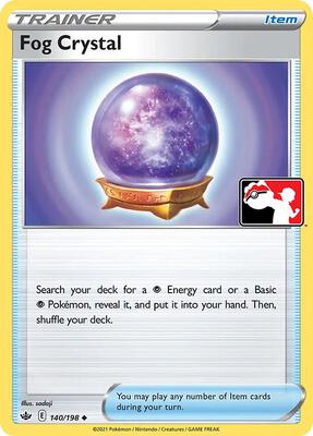 Fog Crystal - 140/198 card from Prize Pack Series Cards