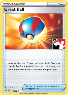 Great Ball - 164/202 card from Prize Pack Series Cards