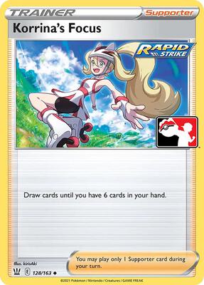 Korrina's Focus - 128/163 card from Prize Pack Series Cards