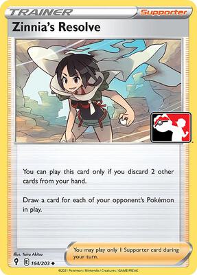 Zinnia's Resolve - 164/203 card from Prize Pack Series Cards