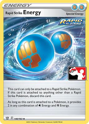 Rapid Strike Energy - 140/163 card from Prize Pack Series Cards