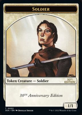 Soldier Token card from 30th Anniversary Edition