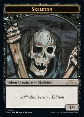 Skeleton Token card from 30th Anniversary Edition