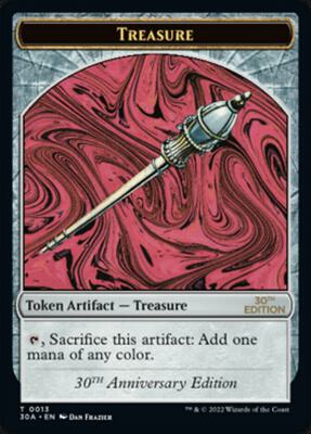 Treasure (0013) Token card from 30th Anniversary Edition