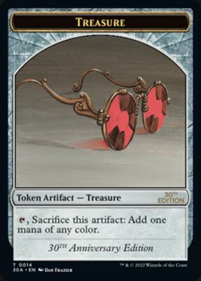 Treasure (0014) Token card from 30th Anniversary Edition