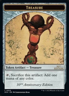 Treasure (0015) Token card from 30th Anniversary Edition